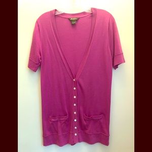 Eddie Bauer short sleeve cotton sweater